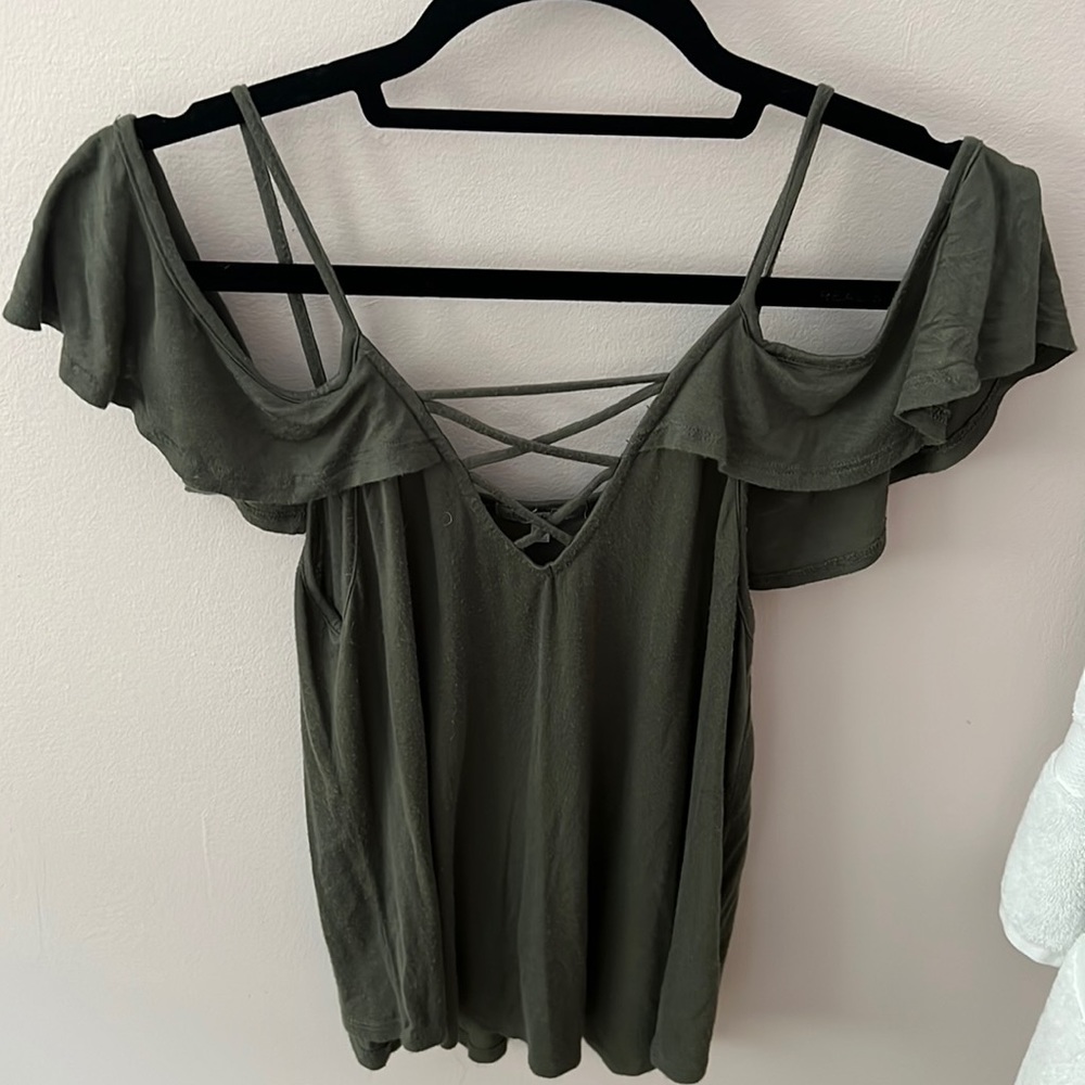 Green tank top